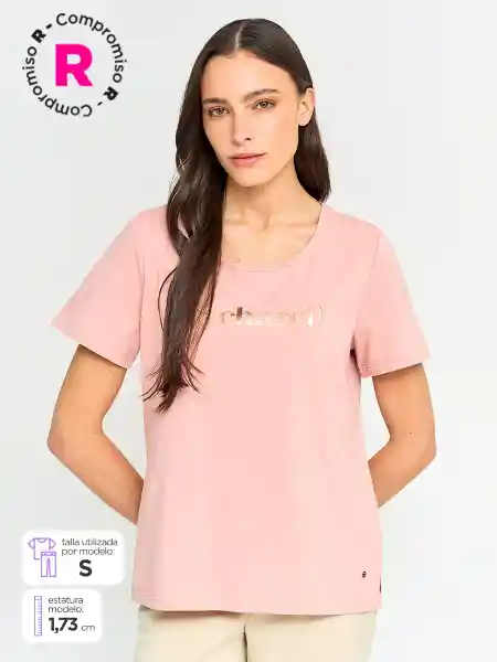 Cacharel Polera Manga Corta Tari 5 e Ess Rosa S S25