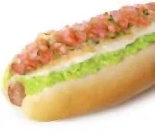 Vienesa Completa + Papas Fritas Individual + Bebida