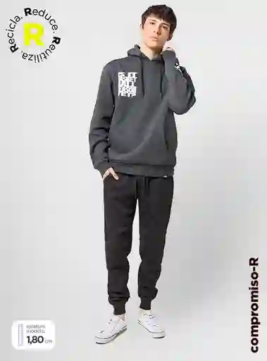 Index Pantalón Jogger Urban Tt Gris Oscuro Talla L