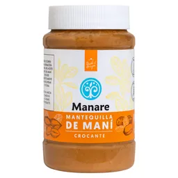 Manare Mantequilla de Maní Crunchy