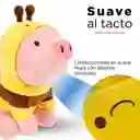 Miniso Peluche Cerdito Sentado Con Capucha de Abeja 29.8 cm