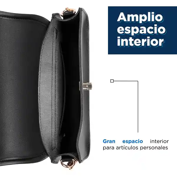 Billetera de Hombro Rectangular Con Twist Lock Miniso