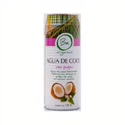 Be Organics Agua De Coco Con Pulpa