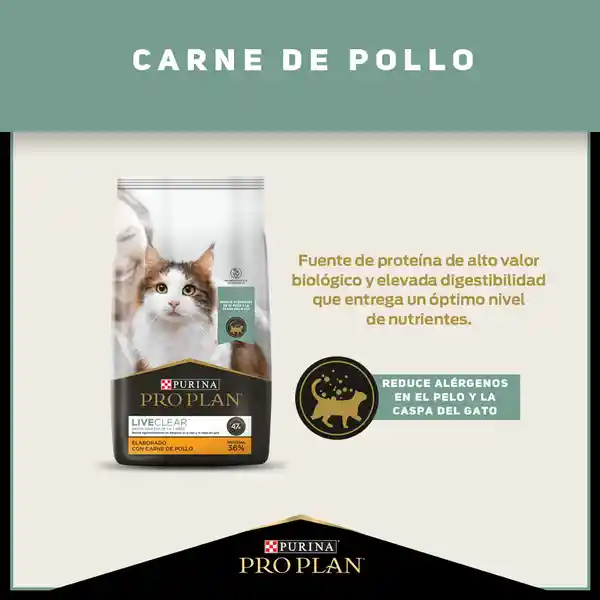 Pro Plan Alimento para Gato Adulto Cat Live Clear