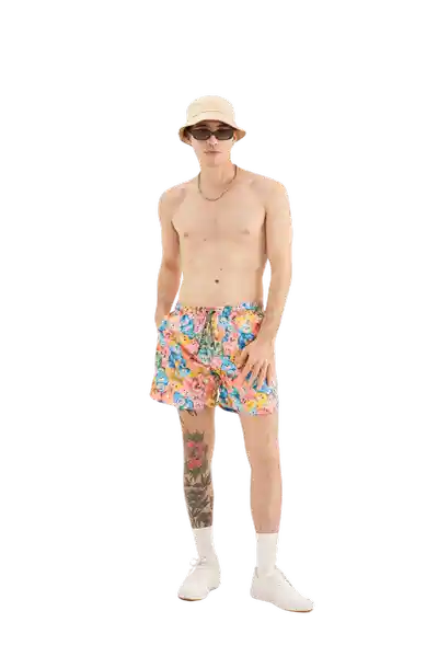 Short Traje de Baño Ositos Cariñosos 3D Talla XXL