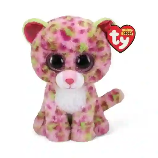 Ty Beanie Boos Peluche Lainey Leopard Rosa Regular - 36312