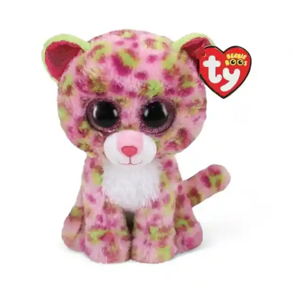 Ty Beanie Boos Peluche Lainey Leopard Rosa Regular - 36312