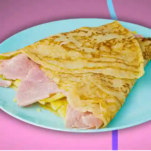 Crepe con jamon y queso