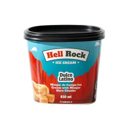 Hell Rock Helado Manjar de Campo Con Pequeños Trozos de Manjar