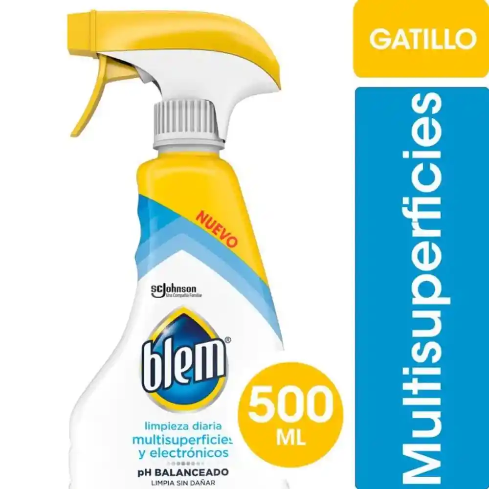 Limpiador Multisuperficies y Electrónicos Blem Citrus Gatillo 500ml