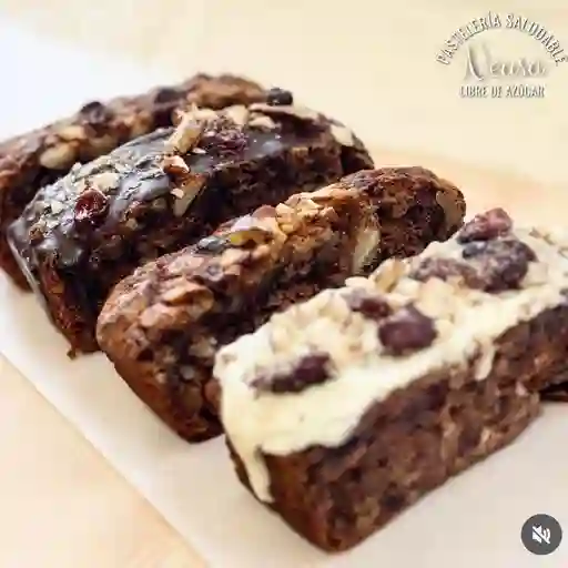 Trozo pan de pascua c/baño negro