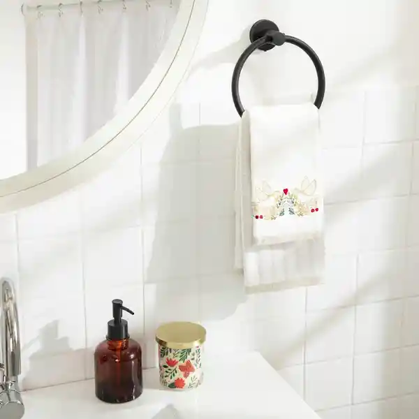 Set Toalla de Algodón Bordado Navidad Casaideas