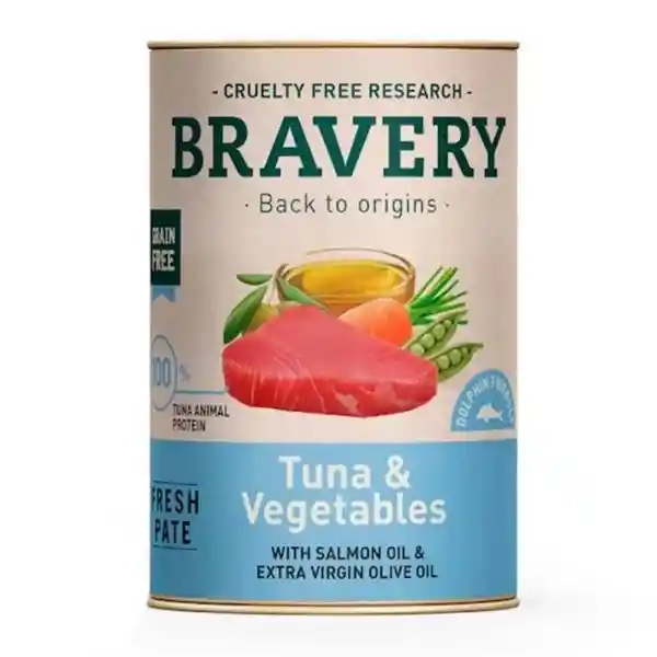 Bravery Alimento Perro Adulto Atún y Vegetales