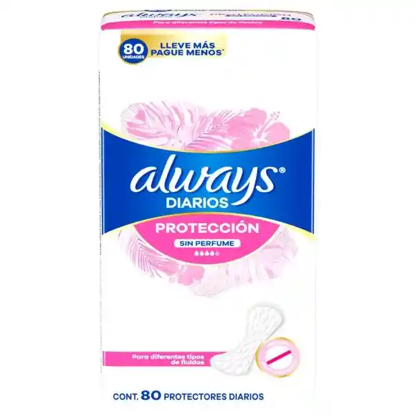 Always Protector Diario Sin Perfume