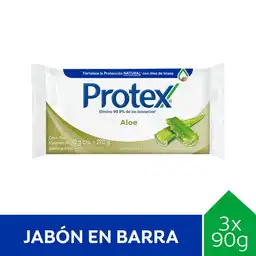 Jabón de Tocador Protex Aloe 90 g x 3 Und
