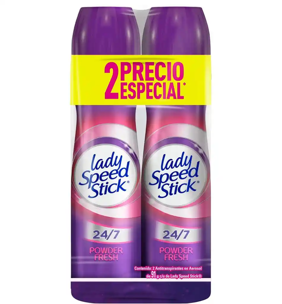 Lady Speed Stick Desodorante Powder Fresh en Aerosol
