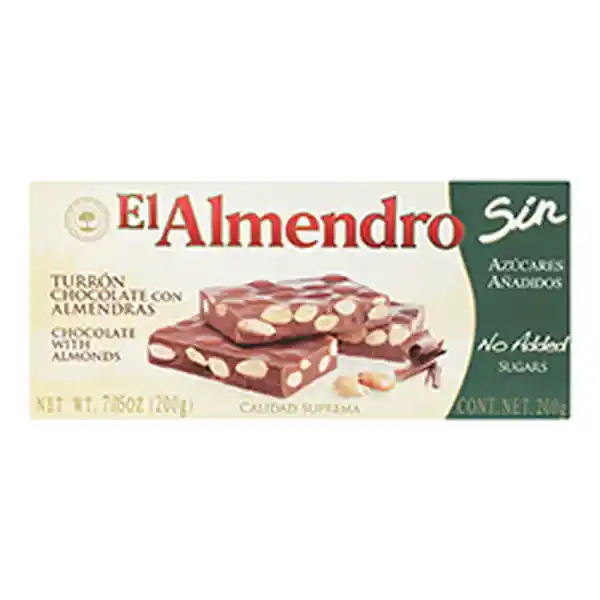 TurrónDe Chocolate Con Almendra Sin Azu 200 Cja