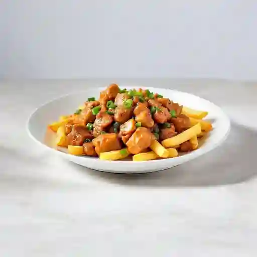 Cerdo Mongoliano con Papas Fritas