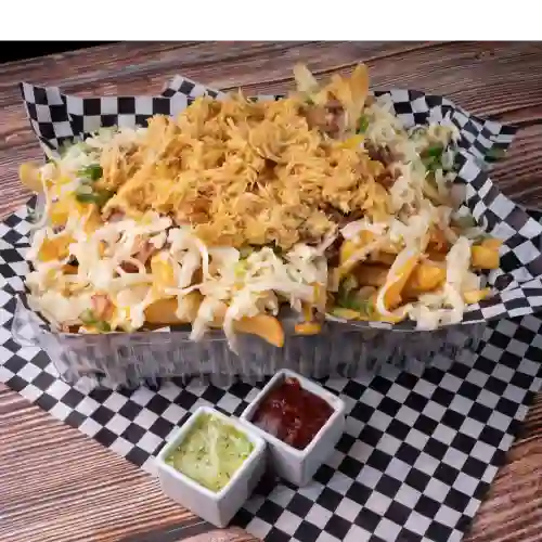 Papas Fritas con Pollo (grande)