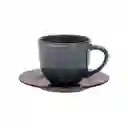 Taza de té Con Plato Stoneware Rústico 220 mL 3207823000362