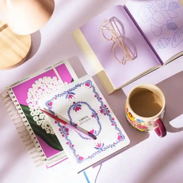 Cuaderno 1/2 Oficio Tapa Morado 18 x 3.5 x 24 cm Casaideas