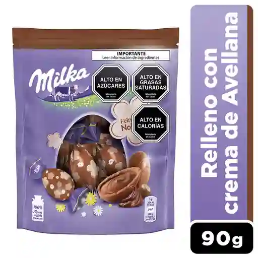 Milka Huevitos de Chocolate Relleno con Crema de Avellana