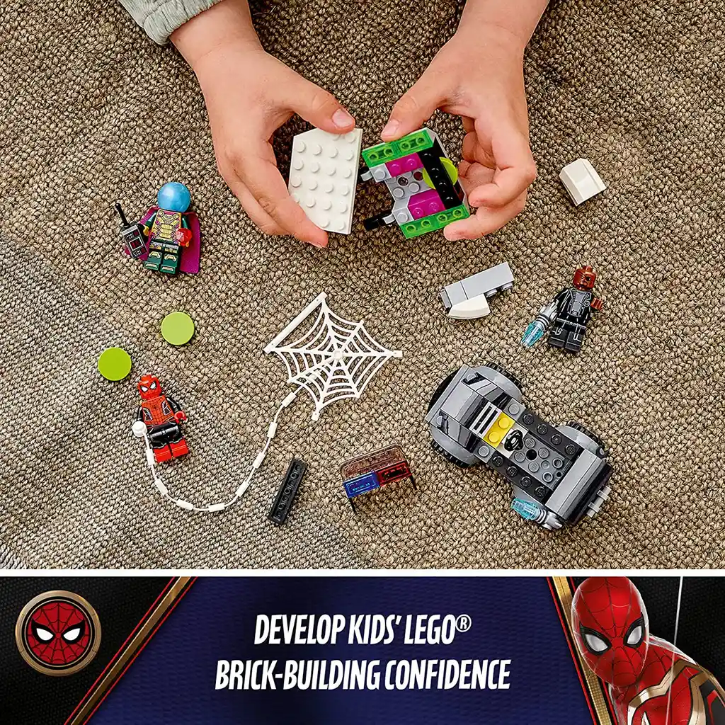 Lego Set de Construcción Spiderman Ataque Del Dron de Mysterio