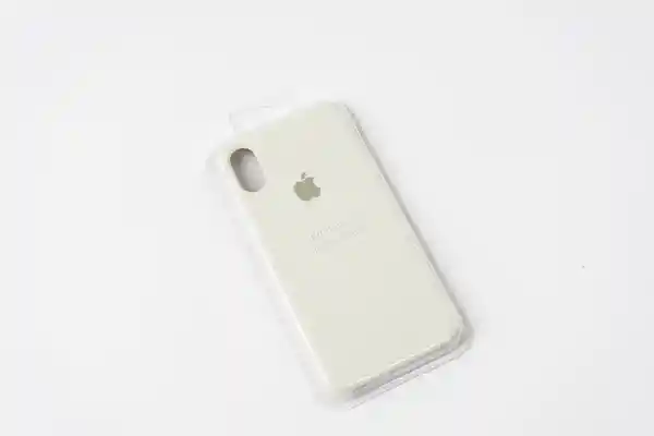 Silicone Case Beige Para iPhone X/XS