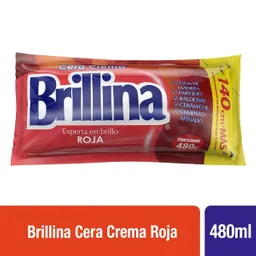 Brillina Cera Crema Roja