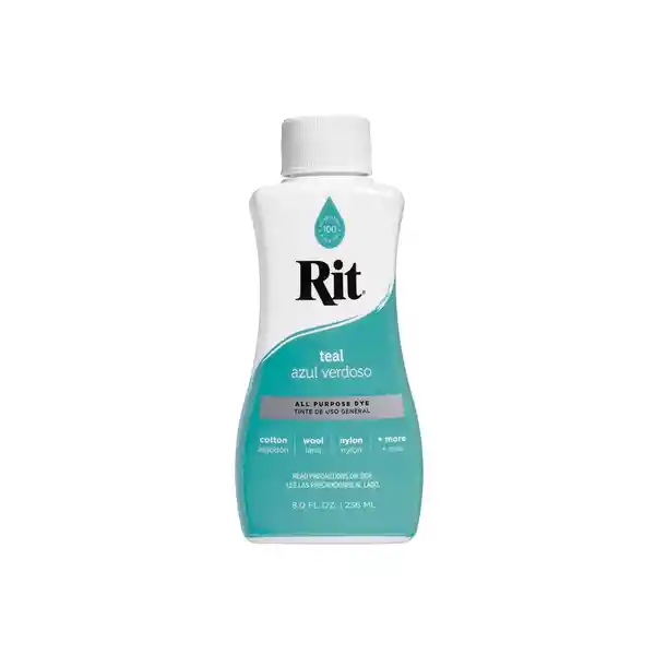 Anilina Líquido 236 Ml - Azul Verdoso Rit Dye 1 Envase