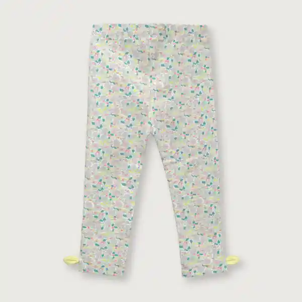 Calza Moñitos Full Print Niña Color Lima Talla 3A Opaline