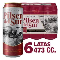 Pilsen Del Sur Cerveza Lager en Lata