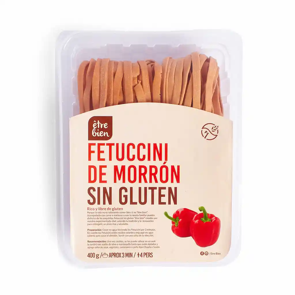 Etre Bien Fetuccini de Morrón sin Gluten