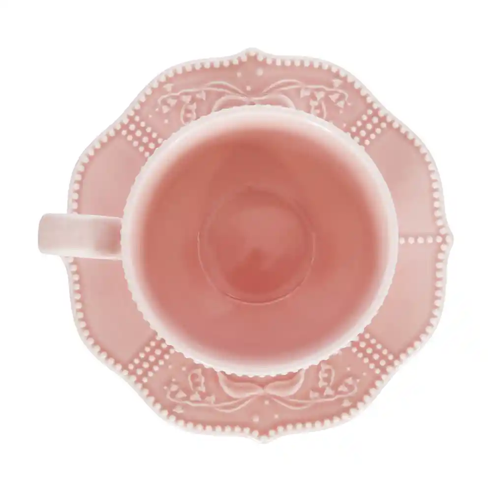 Taza de té de Porcelana Diseño Romántico 260 mL Casaideas