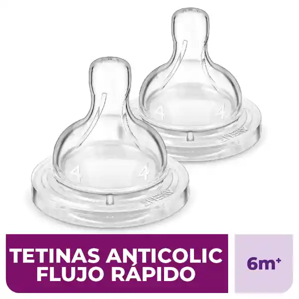 Philips Avent Pack 2 Classic Tetina Anticólicos 6m+