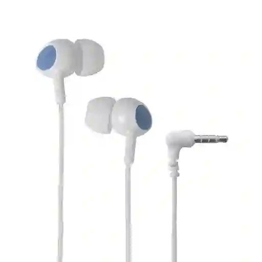 Miniso Audífonos De Cable Se383 Blanco/azul 12m