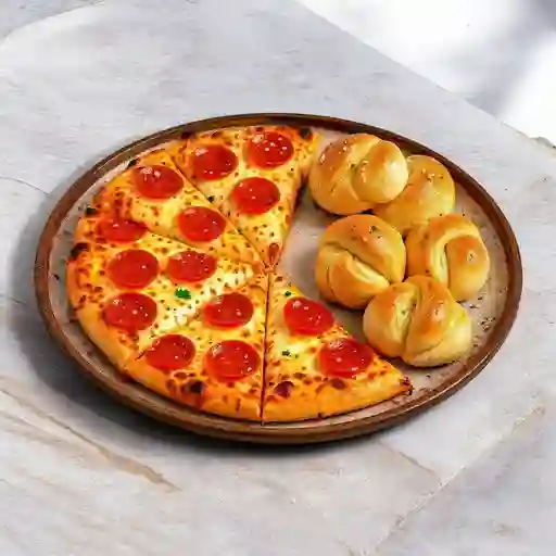 Family Size Pizza + Garlic Knots (6u) +...