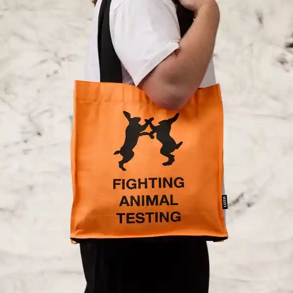 Bolsa Fighting Animal Testing Fluoro Orange