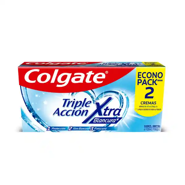 Pasta Dental Colgate Triple Acción 90 g x 3 Und