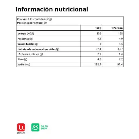 Alimentos Oso Trigo Mote Natural