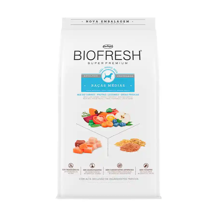 Biofresh Alimento Para Perro Castrado Adulto Mediana 10.1 Kg