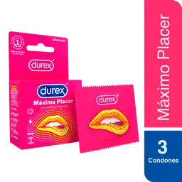 Durex Preservativos - Condones Máximo Placer 3 unidades