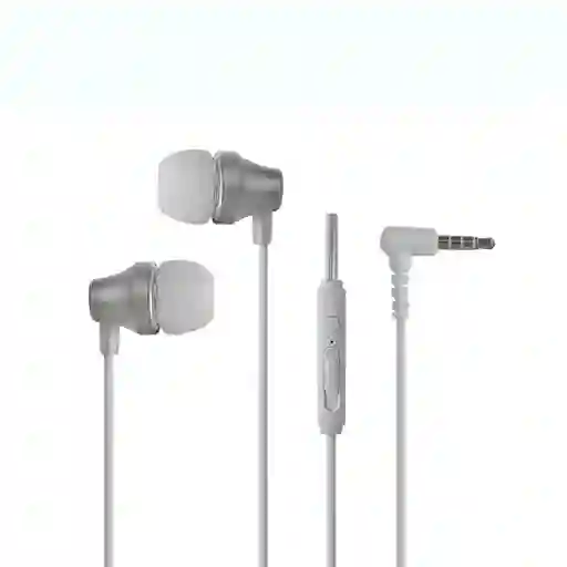 Miniso Audífonos Con Cable y Funda Tipo Cápsula Blanco