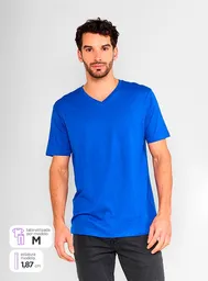 Marquis Polera Manga Corta Vn Noos Navy Talla L