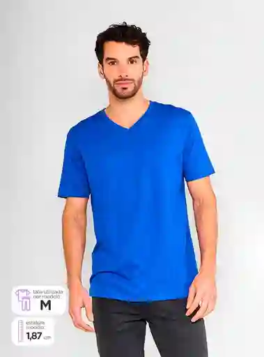 Marquis Polera Manga Corta Vn Noos Navy Talla L