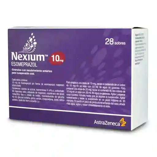 Nexium Esomeprazol Antiulcerosos Sob 10Mg 28