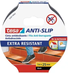 TesaCinta Antideslizante Negra 25 Mm X 5 M