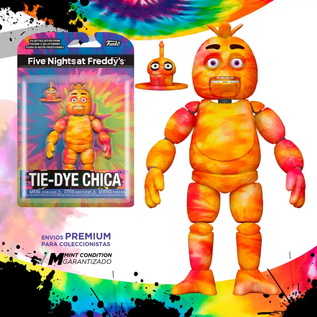 Five Night Figura Colecionable at Freddys Tie Dye Chica Funko