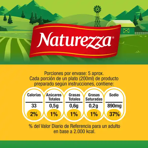 Naturezza Sopa de Pollo con Fideos Deshidratada