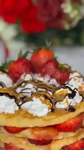 Torre de Pancakes, 6 Ingredientes